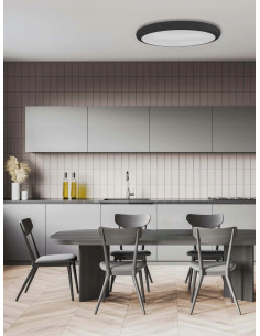 Plafon LED PIATTO z regulacją barwy światła, okrągły 60 cm, 55W – stylowe oświetlenie do sypialni i biura 2