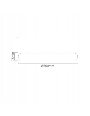 Plafon LED PIATTO z regulacją barwy światła, okrągły 60 cm, 55W – stylowe oświetlenie do sypialni i biura