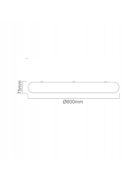 Plafon LED Piatto 60 CCT – nowoczesne minimalistyczne oświetlenie sufitowe w stylu skandynawskim do biura i wnętrz.