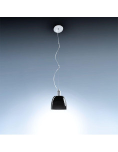 Lampa sufitowa Porto I Nero - nowoczesny metalowy klosz z regulacją, czarny połysk, 117 cm, idealna do wnętrz 2