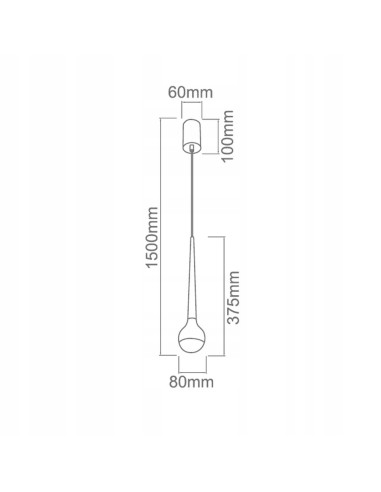 Lampa wisząca Cappi Nero - minimalistyczny styl, regulowana wysokość, idealna do biura i salonu, zintegrowane LED.