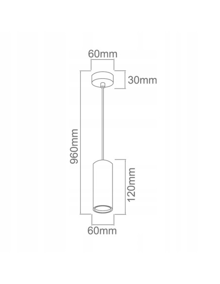 Lampa wisząca Kika S 120 czarna cylindryczna, elegancki design z aluminium do jadalni i kuchni - Orlicki Design