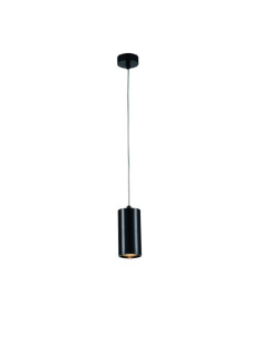 Lampa wisząca Kika S 85 - elegancka cylindryczna lampka sufitowa w czarnym chromie do nowoczesnych wnętrz.