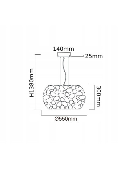 Żyrandol Carera Cromo - elegancka lampa wisząca z lusterkami, 6 źródeł światła, nowoczesne srebrne wykończenie.