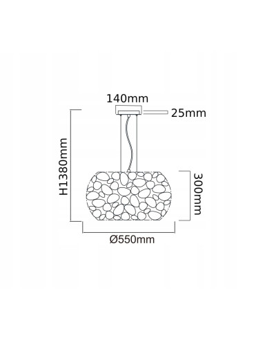 Lampa wisząca Carera Gold - nowoczesna elegancja z miedzianymi akcentami do biura i wnętrz mieszkalnych.