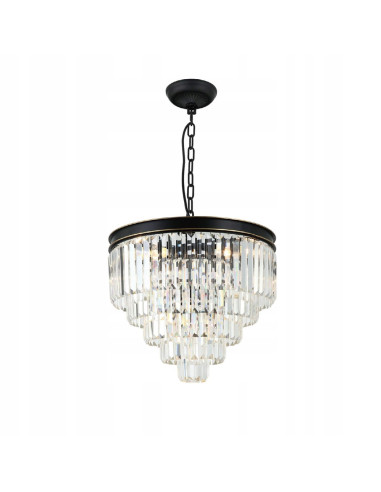 Lampa wisząca Artico z kryształami - elegancki żyrandol w stylu glamour do jadalni i salonu