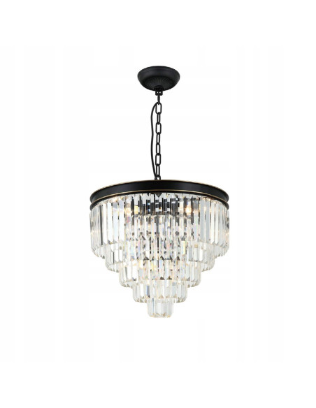 Lampa wisząca Artico z kryształami - elegancki żyrandol w stylu glamour do jadalni i salonu