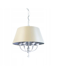 Lampa żyrandol TOMBA BIANCO ecru - elegancka metalowa lampa do salonu, jadalni, sypialni i innych pomieszczeń.