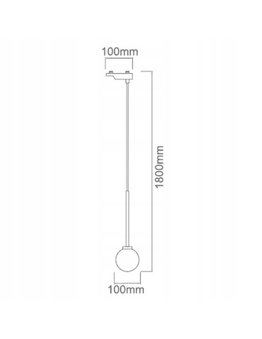 Lampa Wisząca Ota I Track - Elegancki Zwis w Kształcie Kuli do Nowoczesnych Wnętrz i Biur