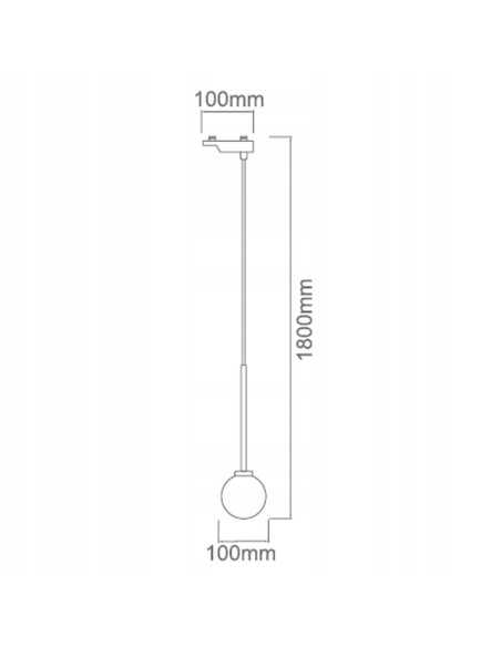 Lampa Wisząca Ota I Track - Elegancki Zwis w Kształcie Kuli do Nowoczesnych Wnętrz i Biur