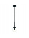 Lampa wisząca Bao I Nero Claro z transparentnym kloszem - nowoczesny design do eleganckiego wnętrza