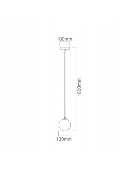 Lampa wisząca Bao I Nero Claro z transparentnym kloszem - nowoczesny design do eleganckiego wnętrza