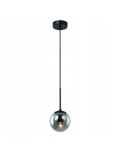 Lampa wisząca Bao I Nero Fume - nowoczesna kula w stylu industrialnym do eleganckich wnętrz i przestrzeni publicznych