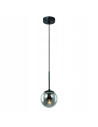 Lampa wisząca Bao I Nero Fume - nowoczesna kula w stylu industrialnym do eleganckich wnętrz i przestrzeni publicznych