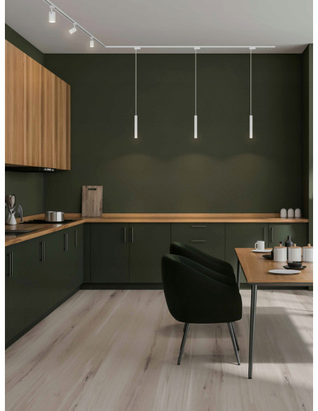 Lampa wisząca Slimi S Bianco Track/Gold – nowoczesne oświetlenie LED w eleganckim stylu dla każdego wnętrza