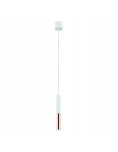 Lampa wisząca Slimi S w Białym i Różowym Złocie - Elegancka i Nowoczesna do Minimalistycznych Wnętrz