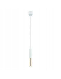 Lampa Wisząca Slimi S Bianco/Złota - Nowoczesny Akcent Glamour do Wnętrz