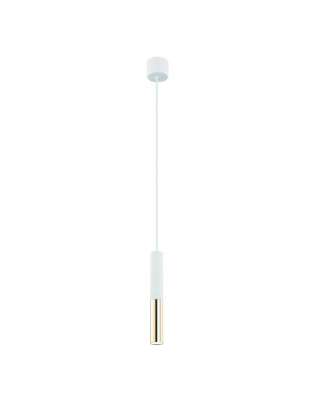 Lampa Wisząca Slimi S Bianco/Złota - Nowoczesny Akcent Glamour do Wnętrz