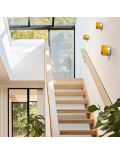 Kinkiet LED Orria - Minimalistyczny lampa ścienna regulowana, biały metalowy, do korytarza i klatki schodowej 2