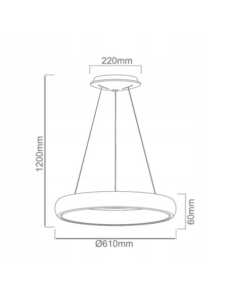 Lampa sufitowa LED Rotto Bianco S 4000K – eleganckie oświetlenie do biura i nowoczesnych wnętrz