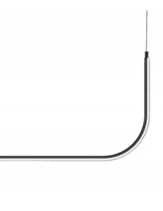 Lampa wisząca MINIMA-2 U LED, czarna, nowoczesna, 3000K, 3200 lumenów - idealna do jadalni i salonu 2