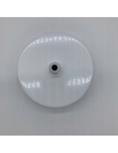 Lampa wisząca SAUCER – Nowoczesny design w białym kolorze z drewnianymi akcentami do kuchni i salonu