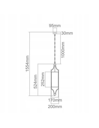 Lampa wisząca Lunga Cromo - Srebrna cylindryczna lampa do nowoczesnych wnętrz i jadalni