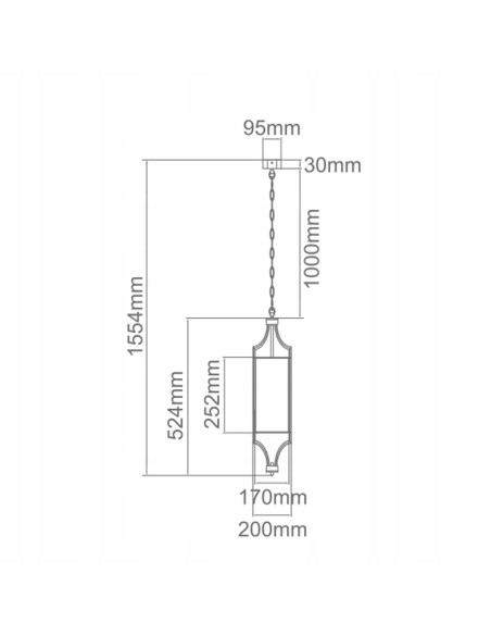 Lampa wisząca Lunga Cromo - Srebrna cylindryczna lampa do nowoczesnych wnętrz i jadalni