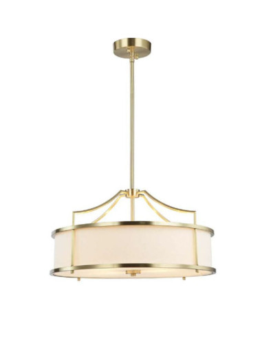 Lampa wisząca Stanza Old Gold M - elegancka lampa z metalowymi detalami do salonu i biura