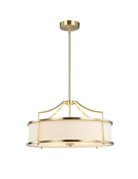 Lampa wisząca Stanza Old Gold M - elegancka lampa z metalowymi detalami do salonu i biura