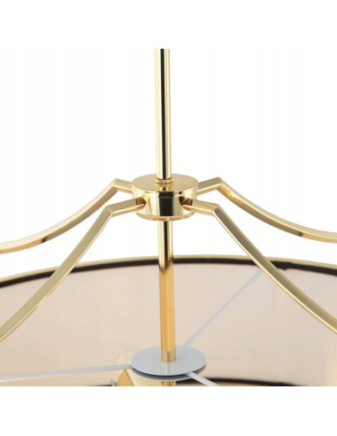 Żyrandol Stanza Gold/Nero S – elegancka lampa sufitowa z 3 źródłami światła E27 w klasycznym stylu do biura i kuchni