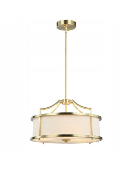 Lampa wisząca Stanza Old Gold S - elegancki żyrandol w satynowym złocie do kuchni, holu i jadalni.