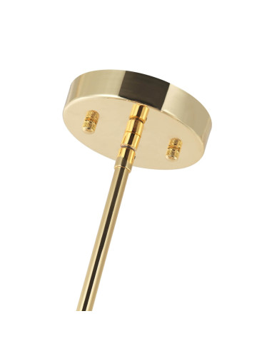 Nowoczesny żyrandol Stanza Gold/Nero M - elegancka lampa wisząca w czerni i złocie do biura i wnętrz loftowych