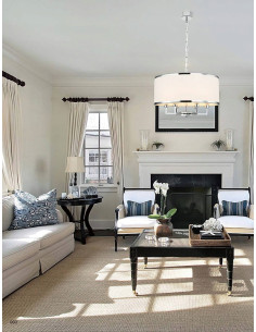 Żyrandol Casa Old Gold M - Elegancka lampa w stylu amerykańskim do salonu i jadalni, złota konstrukcja, 6 punktów świetlnych 2