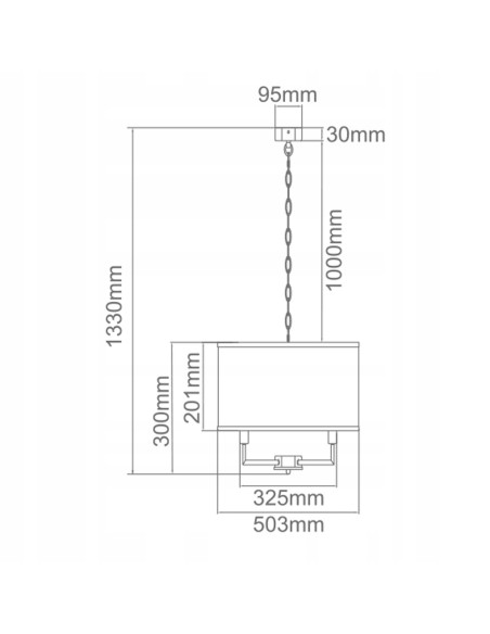 Żyrandol Casa Old Gold M - Elegancka lampa w stylu amerykańskim do salonu i jadalni, złota konstrukcja, 6 punktów świetlnych