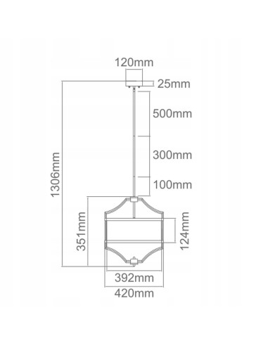 Żyrandol Stesso Old Gold S – Klasyczna lampa wisząca z metalowym wykończeniem w starym złocie, elegancki detal do wnętrz