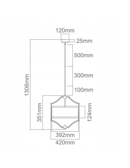 Żyrandol Stesso Old Gold S – Klasyczna lampa wisząca z metalowym wykończeniem w starym złocie, elegancki detal do wnętrz
