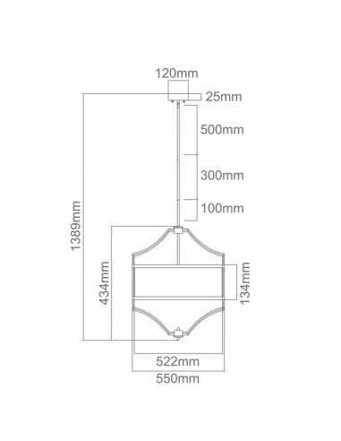 Żyrandol Stesso Cromo M - eleganckie oświetlenie w odcieniach beżu i srebra do luksusowych wnętrz
