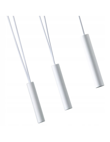 Lampa Wisząca Viva VII Bianco, 7-punktowy Żyrandol LED do Nowoczesnych Wnętrz, Białe Wykończenie Orlicki Design