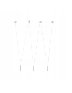 Lampa wisząca Viva III Bianco - minimalistyczna lampa loftowa 3-punktowa do jadalni i nowoczesnych wnętrz