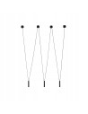 Lampa Wisząca Minimalistyczna Viva III Nero - Elegancka Lampa z 3 Punktami Światła G9 do Nowoczesnych Wnętrz