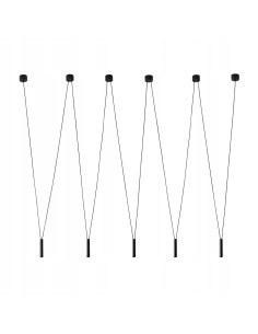 Żyrandol Viva V Nero - elegancka lampa wisząca z 5 punktami świetlnymi w czarnym kolorze, nowoczesny design do wnętrz