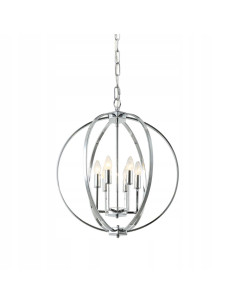 Lampa sufitowa Candi M - elegancka lampa chromowana z 6 źródłami światła do nowoczesnych wnętrz