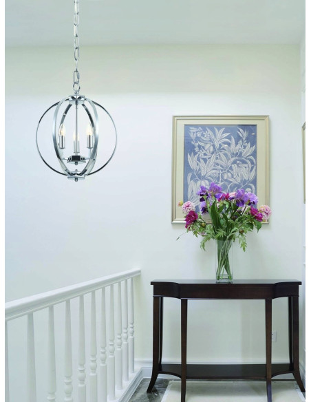 Lampa sufitowa Candi M - elegancka lampa chromowana z 6 źródłami światła do nowoczesnych wnętrz