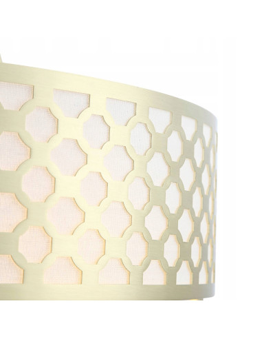 Lampa Wisząca Verno Old Gold - Elegancki Żyrandol 6-punktowy do Salonu i Jadalni w Nowoczesnym Stylu