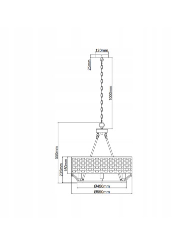 Lampa Wisząca Verno Old Gold - Elegancki Żyrandol 6-punktowy do Salonu i Jadalni w Nowoczesnym Stylu
