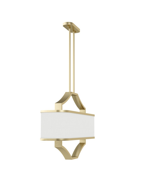 Żyrandol owalny Gerdo Ovale Old Gold, eleganckie oświetlenie 6-punktowe do jadalni i salonu, design Orlicki