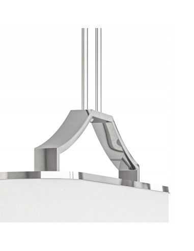 Lampa sufitowa Gerdo Ovale Cromo - elegancki żyrandol 6-punktowy w minimalistycznym stylu do jadalni i salonu