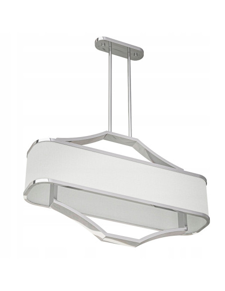 Lampa sufitowa Gerdo Ovale Cromo - elegancki żyrandol 6-punktowy w minimalistycznym stylu do jadalni i salonu