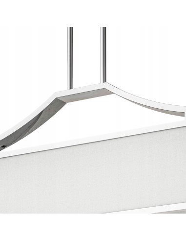 Lampa sufitowa Gerdo Ovale Cromo - elegancki żyrandol 6-punktowy w minimalistycznym stylu do jadalni i salonu